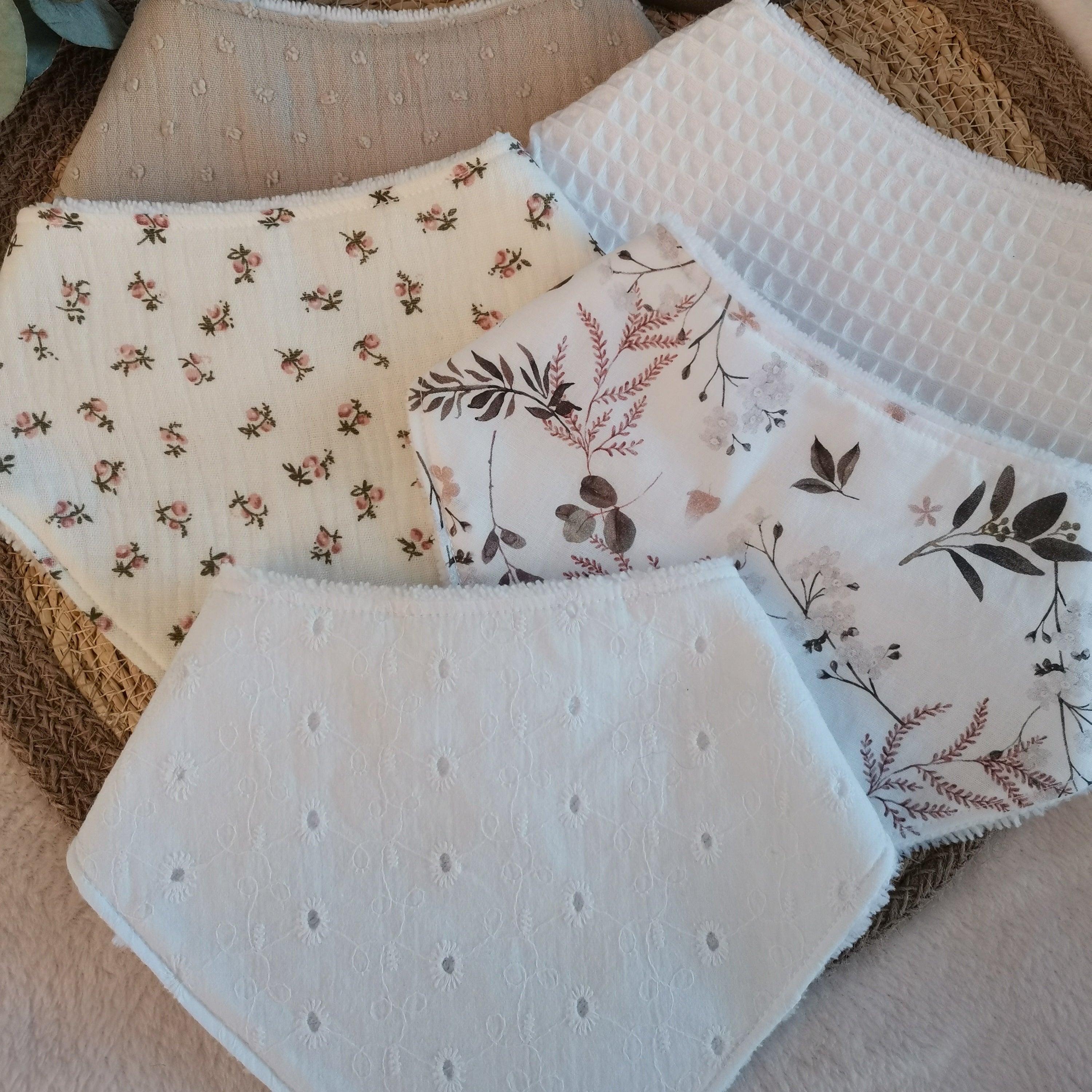 Bavoirs bandana "Natural"