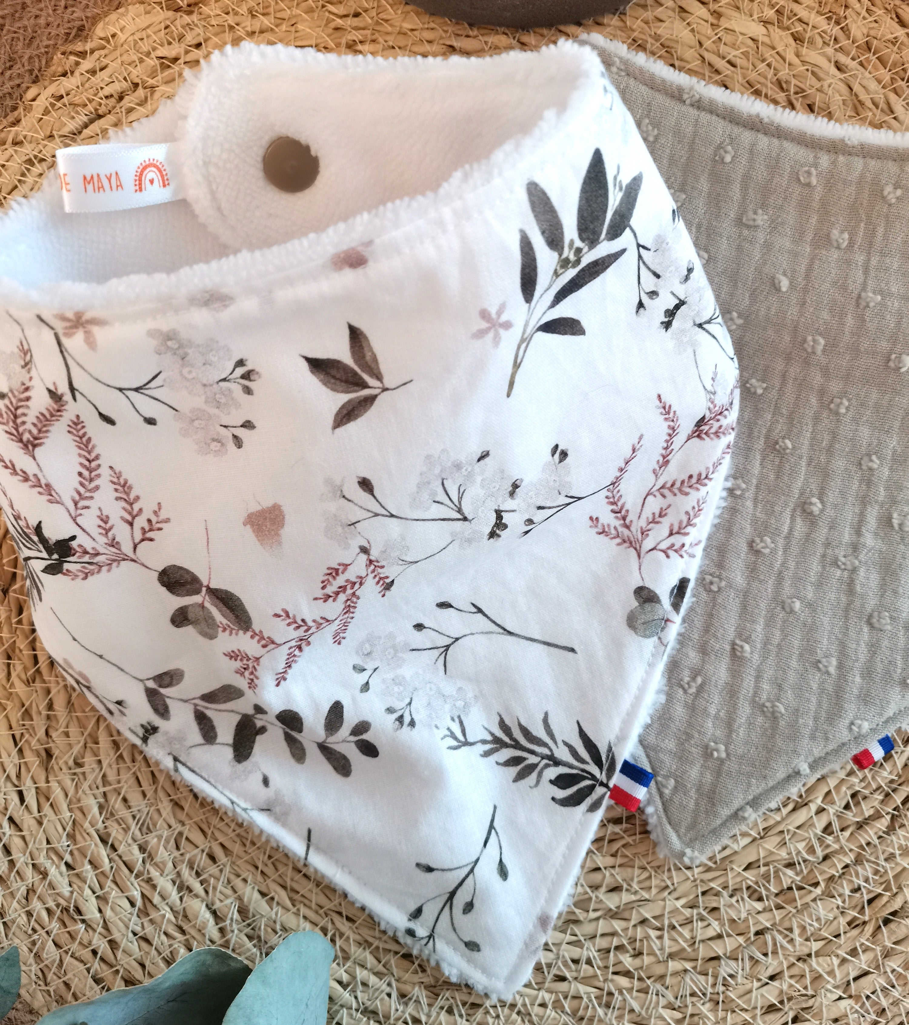 Bavoirs bandana "Natural"